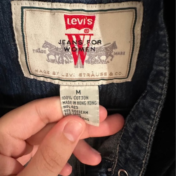 Levi's Dark Blue Denim Shirt Jacket - Picture 3 of 3